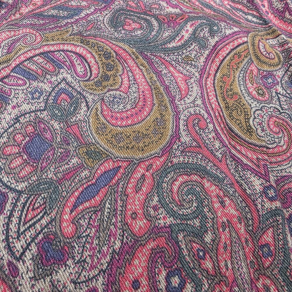 Vintage Ashley Brooke Skirt Womens 14 Multicolor Paisley Rayon Maxi Made USA - Picture 15 of 16